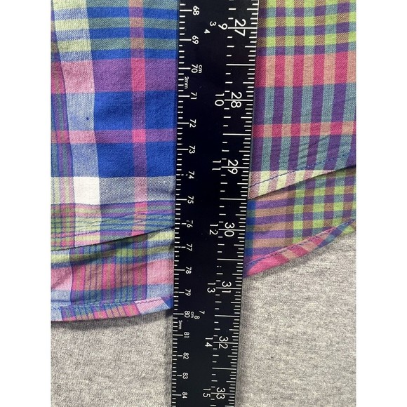 Pendleton Shirt Mens XL Blue Green Plaid Button‎ Up Cotton Outdoors Surf - Picture 6 of 7
